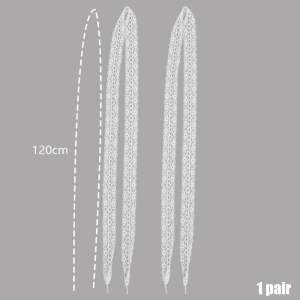 สายเชือกรองเท้าลูกไม้ พร้อมส่ง (คู่ละ2เส้น)