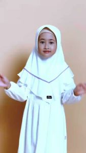 TERBARU 2023 / Hijab Anak Adiba Kids ARRAFI / Kerudung Simpel Untuk Anak Perempuan Usia 6-7th / Jilbab Variasi List Warna