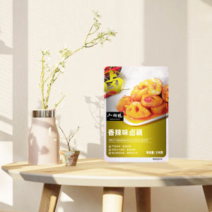 Spicy Braised Lotus Root 158g Vacuum Sealed Snack Low Fat Vegetarian Hunan Style Food Small Hudi Brand Chinese Specialty