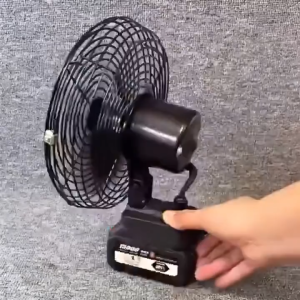 GXU แบบที่สามารถส่ายหัวได้ พัดลมแบตเตอรี่ไร้สาย 8นิ้ว Motor Fan ปรับได้ 21V พัดลมไร้สาย พัดลมแบตเตอรี่ ไม่ต้องเสียบไฟ