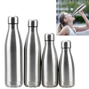 Water Cola Bottle Stainless Steel 350ML 500ML 750ML 1000ML Single Wall Water Bottle Outdoor Travel Sports Drink Bottles