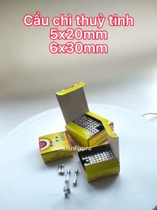 ( Túi 10 chiếc ) Cầu chì chân cắm 8A 250V 3.6x10mm thủy tinh chất lượng tốt