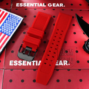 Luminox ใช้งานร่วมกับสายนาฬิกาซิลิโคน < Ne1> 24 มม.เหมาะสําหรับ 3501 3801 3251 สายรัดข้อมือ Matte Finish ตรงอินเทอร์เฟซ