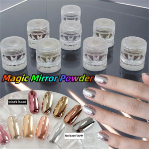 1/8pcs high diamond bottle magic mirror powder silver rose gold bright friction coating nail polish glue nail art creation K2Y 