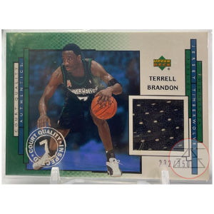 Terrell Brandon 2002 Upperdeck Court Quality Authentics GU #d nba card