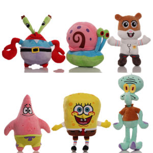 SpongeBob SquarePants Plush Doll Squidward Patrick Star Soft Stuffed Perfect Gift for Kids and Collectors