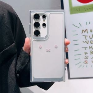 For Samsung S25 S24 S23 Plus S23 Ultra S22 Plus S22 Ultra S24 Ultra A14 A54 A12 A13-4G A21S A23-5G A53-5G Cute Simple Rabbit Transparent Soft Shockproof Case