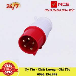 Phích Cắm Ổ Cắm Di Động Gắn Tường Công Nghiệp 3 Pha 5 Chấu 16A 32A
