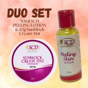 SCD Peeling Lotion +10g Sunblock Cream Tinted