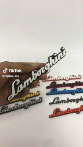 EMBLEM MOBIL LAMBORGHINI VARIASI TIMBUL 3D BAHAN FIBERGLASS