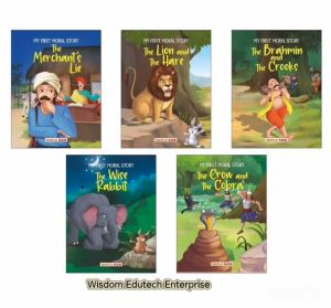 (5 Books In 1 Set) My First Moral Stories for Kids and Early Learners Age 4 to 10 - Illustrated Moral Story Books for Kids - Baby Bedtime Story Books