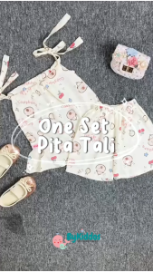 BOBOHO - SETELAN YUKENSI ANAK PEREMPUAN UMUR 1-4 THN / ONE SET LOKAL GAYA FEMINIM TERBARU