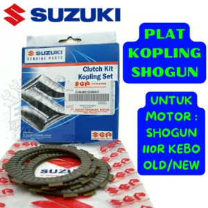 PLAT KOPLING KODE-SHOGUN ASLI KAMPAS KOPLING SUZUKI SHOGUN 110 R KEBO OLD-NEW/SATRIA 2TAK 5SPEED ORI