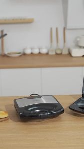 Jualan hebat [ Penghantaran dari China ]2025 Pembuat Sarapan Sandwic Standard Eropah Baharu Pembuat Wafel Isi Rumah Pembakar roti Pembuat Roti Pancake Kecil JK