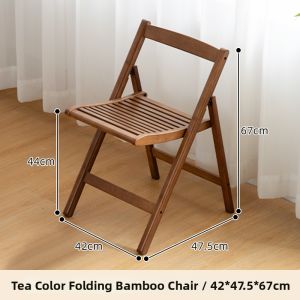 ZHUTING | Folding Modern Simple Rattan Back Portable Dining Leisure Chair