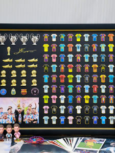 Football Jersey Badge Frame Gift for Boyfriend Birthday Christmas Soccer Fan Gear Unbranded Bundesliga LaLiga Champions League