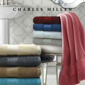Charles Millen Suite Collection Finsbury [1pc] 100% USA Ultra Absorbent- Super Soft- Premium Quality Cotton Bath Towel (76 x 137cm)