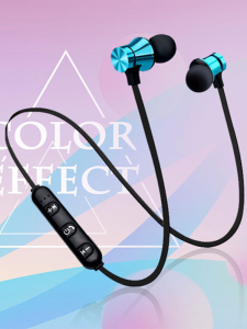 Universal Neckband Bluetooth Earphones Wireless Smart Music Pulse Mobile Phone Compatible In-Ear Sports Style Headsets