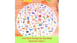 Trò chơi tương tác gia đình Detective Party đồ chơi gỗ phát triển trí tuệ cho bé chơi theo nhóm gia đình
