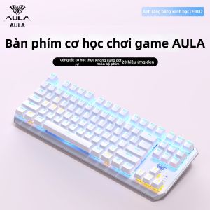 AULA | Bàn Phím Cơ 87 Phím Switch Xanh Cho Gaming và Văn Phòng