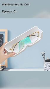 Wall-Mounted No-Drill Eyewear Organizer Decorative Display Holder for Reading Sunglasses Premium Feel Optical Glasses Rack