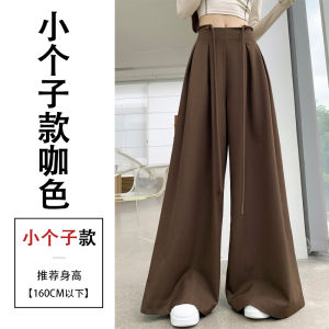 Quần Ống Rộng Màu Xám Cao Cấp Cho Nữ Mùa Xuân Thu Dáng Quả Lê Quần Ống Đứng Rộng Rãi Thoải Mái