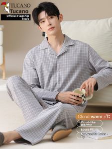 TUCANO | Winter Warm Deer Velvet Casual Sleepwear Set Long Sleeve