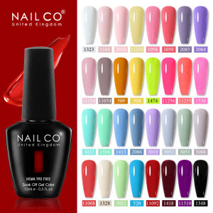 NAILCO 15ml Pure Color Nail Gel Polish HEMA TPO FREE Hybrid Varnish Semi Permanent Nail Art Design Soak Off UV Gel Nail Polish