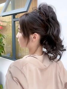 Jepit Rambut Asli Natural Lembut 31-35cm Rambut Asli Lembut Natural Jepit Good Quality Trend Korea