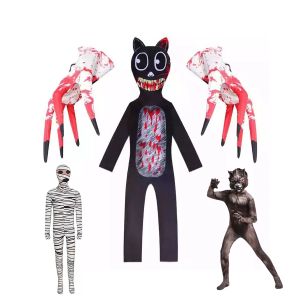 Halloween Costumes for Kids Siren Head Cosplay Bodysuit Boys Girls Anime Black Cat Character Fancy Dress Carnival Party Clothing