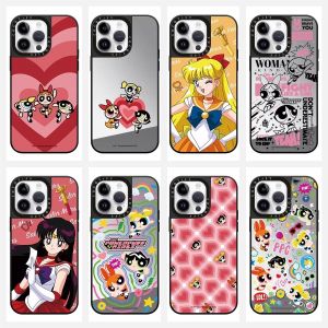 Creative Mirror Surface iPhone 15 pro Max Case Womens Style Collaborative Artwork Apple 17 Compatible Anti-Fall Protection Cover