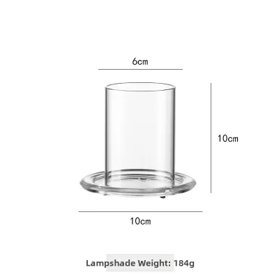 European Style Glass Candle Holder Windproof Outdoor Wedding Hotel Atmosphere Decoration Buddhist Altar Two-way Burning Candlestick