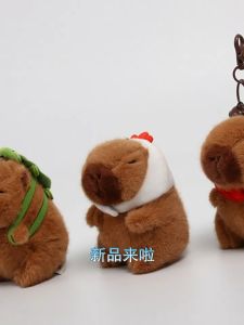Authentic BtBear Capybara Plush Keychain - Cute Snot Bear Melard Capybara Bag Charm Toys for Kids Mainan Budak Perempuan Lelaki 鼻涕熊卡皮巴拉公仔毛绒挂件网红美拉德水豚丑萌挂件可爱包包挂饰