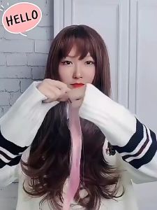 แฮร์พีชไฮไลท์ ช่อไฮไลท์ แบบกิ๊บ ไม่มีตาข่าย ยาว55cm สีเยอะ วิกผมไฮไลท์แบบลิซ่า