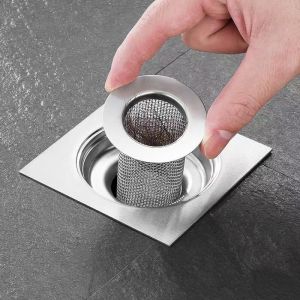 Stainless Steel Floor Drain Filter Mesh Kitchen Sink Anti-clog Filter Bathtub Hair Catcher Shower Leak Net Strainer Drains