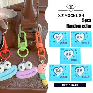 X.z.moonligh สุ่มพวงกุญแจน่ารักการ์ตูนกระเป๋าตาบอดทำให้สร้อยคอจิวเวลรี่ประหลาดใจอุปกรณ์แกะสลักไม้