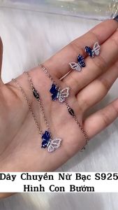Bông Tai Bạc Nữ S925 Hình Bươm Bướm Tự Do Bông Tai Bạc Nữ Trẻ Trung Năng Động - B2830.BDM2320- Bảo Ngọc Jewelry