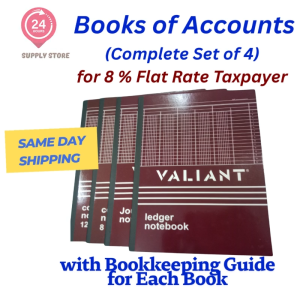 For 8% Flat Rate Taxpayer  Set of Books of Accounts with Bookkeeping Guide