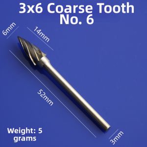 GONGFUMEN | Coarse Teeth Tungsten Carbide Burr