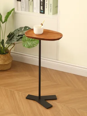 Modern Minimalist Solid Wood Narrow Corner Table Bedroom Living Room Sofa Small Table Mobile Luxury Balcony Tea Table