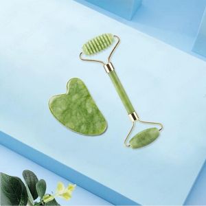 Dụng Cụ Massage Mặt Bằng Đá Cẩm Thạch Gua Sha Con Lăn Chăm Sóc Da Mặt Giảm Mỡ Toàn Thân Nâng Cơ Cổ Bằng Gốm Không Cần Điện.