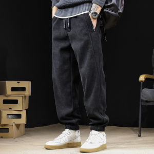 Extra Large Sporty Casual Pants Mens Spring Autumn Drawstring Sweatpants Loose Big Size Cuffed Fall Mens Pants