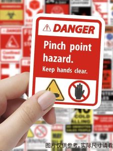 Waterproof English Warning Stickers Decorative Signs DIY Creative Graffiti Decorations 280 Pieces Paper Products