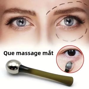 1 Que Massage Mắt Bằng Hợp Kim Vàng Chống Nhăn Dụng Cụ Trang Điểm Thìa Mặt Dụng Cụ Thoa Kem Mắt Cho Da Mỏng