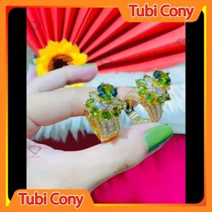 Nhẫn Nữ N532 Màu Xanh Rêu Phong Cách Âu Mỹ - Mang đi chơi đi tiệc rất sang