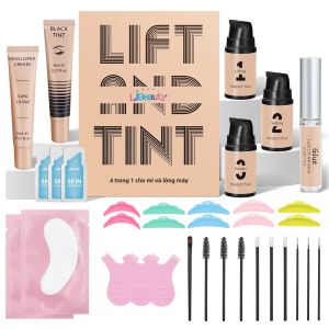 Bộ Sản Phẩm Nâng Mi Và Nhuộm Màu Lông Mày Libeauty - Bộ Làm Phồng Mi Và Nhuộm Màu Lông Mày Màu Đen - Giữ Màu 5-8 Tuần - Dụng Cụ Trang Điểm Nâng Mi Và Làm Nổi Bật Màu Sắc