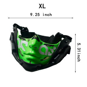 Mặt Nạ Nửa Mặt Cyberpunk Có Dây Đeo Điều Chỉnh Được 14 Màu Dành Cho Halloween Cosplay Thoáng Khí Thoải Mái Trang Phục Dự Tiệc Có Hai Kích Cỡ