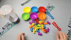 JoyToy 36/48/56 PCS Mainan Anak Colour Classification Sorting Mengenal Warna Untuk Sikecil Montessori Game