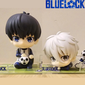 Bandai | 2 Kinds Blue Lock Anime Figure Look Up Isagi Yoichi Action Figure Japanese Football Boy Figurine PVC Adult Collection Model Toys