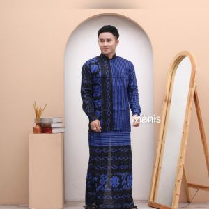 Bisa COD Setelan Koko Sarung Celana Muslim Keren Murah